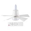30W LED Stropní Světlo s Ventilátorem E26 Patice Bezdrátové Dálkové Ovládání Stmívání Tří Barev LED Žárovka Stropní Světlo s Ventilátorem pro Ložnici Obývací Pokoj