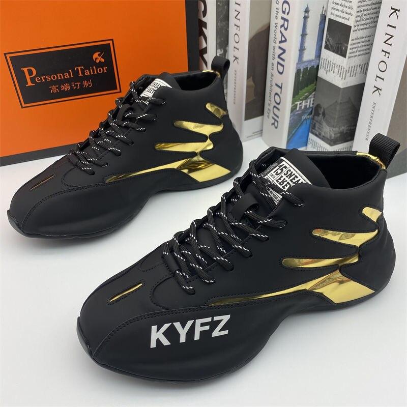 New Trendy Men Winter High -Top Thicken Warm Platform Non -Slip Sneakers Male Vulcanized Tennis Basketball Casual Sport Shoes