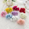 Silk Simulation Flowers Artificial Flowers Stamens Cut and Paste Bouquets Wreaths Material Wedding Leaves Wedding Box Decorations Shooting Prop