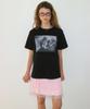 RONRON Pony Cat Friends Photo Basic Fit T Shirt Black