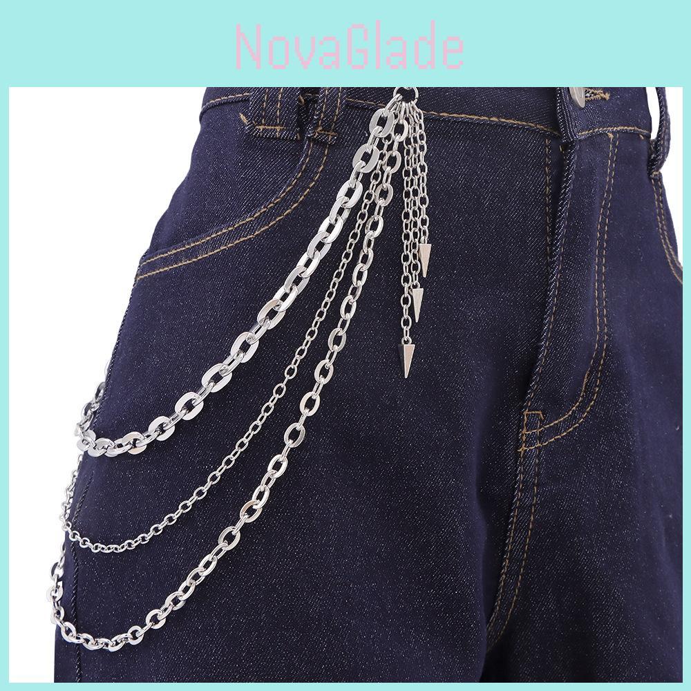 Hip Hop Metal Chain Belt With Lobster Lock For Men And Women Stylish Waist Jewelry