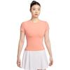 Nike Quick-Dry Slim Fit Sports Round Neck Short Sleeve T-Shirt Women Tops Pink HQ2995-844