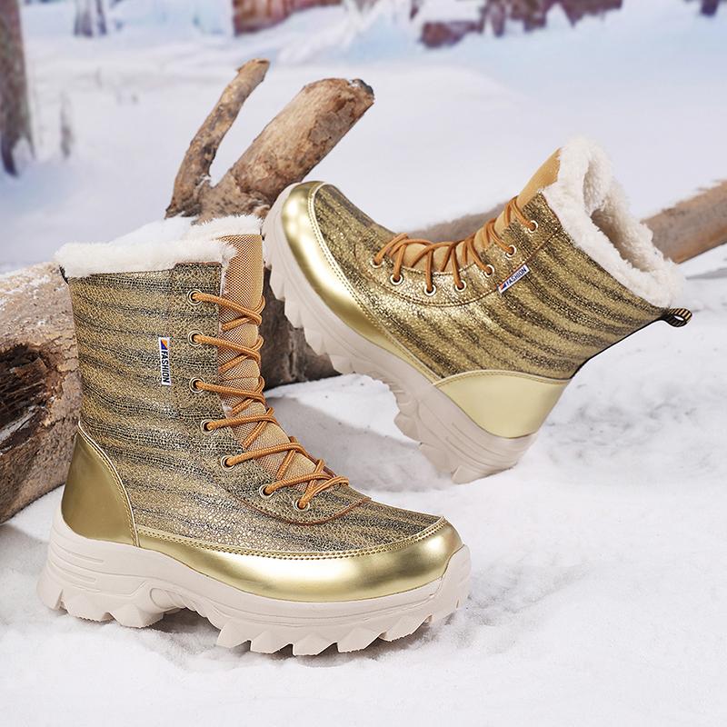 Women's Winter Outdoor Snow Boots Warm Thickened Comfortable Long Boots Plus-size Women's Boot Chaussure Femme Zapatillas Mujer