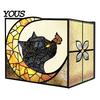 Multi Purpose Desktop Organizer Stained Glass Style Pen Holder, Unique Acrylic Organizer, 3D Exquisite Art Ornament Embossed Relief Pattern