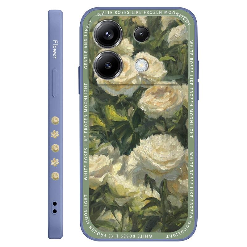 

Elegant White Rose Phone Case For Xiaomi Poco F7 X7 X6 F6 M6 M5 M5S F5 X5 F4 X4 M4 F3 M3 X3 Pro 4G 5G GT Silicone Cover Poco F4
