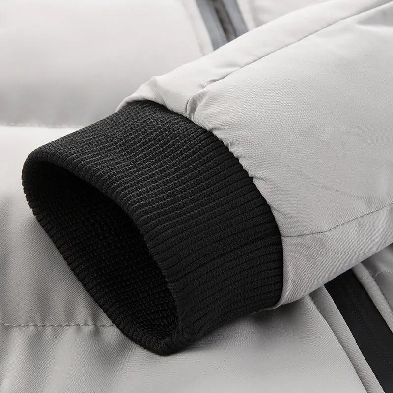 Winter Down Jacket Men's Cotton Coats Thick Warm Jacket Casual Coat Imitation Silk Cotton