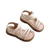 Girls Open Toe Sandals With Rhinestones Princess Style Shoes Toddler Kids