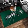 New York Jets Logo Print Area Rug - Soft, Washable Non-Slip Indoor Mat for Office Chairs, Living Room, Home Office Decorative Rug