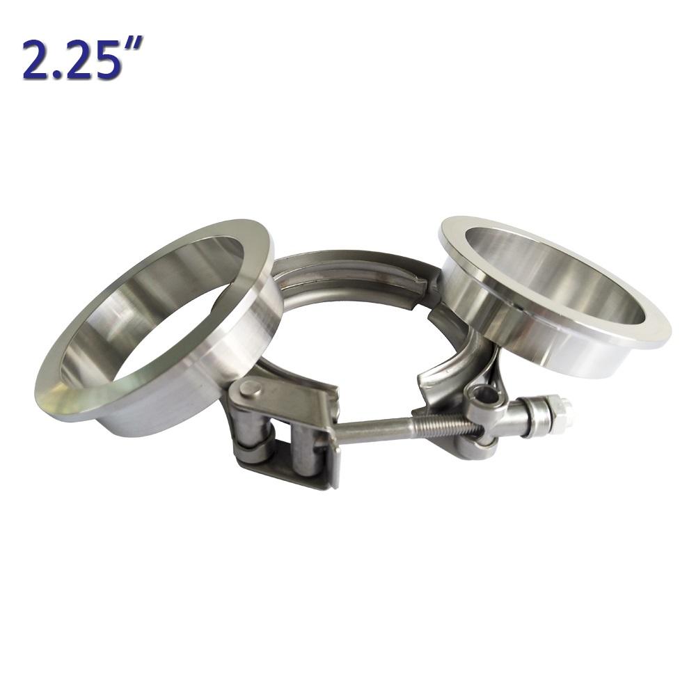 1.5"-5.0"' stainless steel  Quick release V-Band clamp  flat Flange  metal clench  nut  for car Turbo Exhaust Downpipes