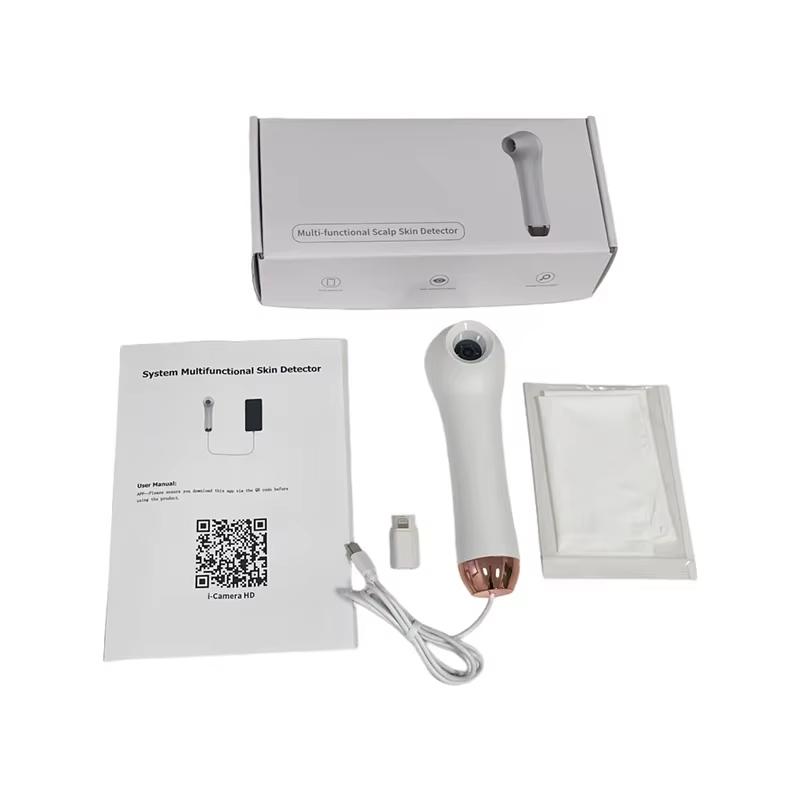 HD Visual Multifunctional Scalp Hair Follicle Detector Magnifier Dermatoscope Phone Tablet Connection Skin Analyzer