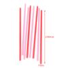 25Pcs Smoothie Straws Heart Shaped Pink Straws Drinking Cute Plastic Straws