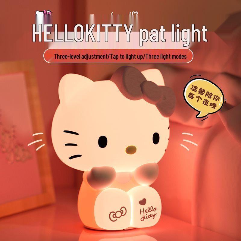 Hello Kitty Night Light: Creative Pat Light Ornament for Living Room/Bedroom, Sleep Companion, Ideal Gift for Girls and Children