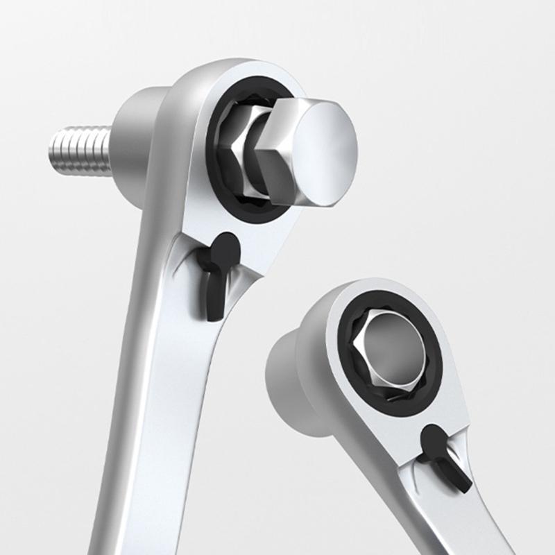 17-częściowy zestaw kluczy nasadowych przelotowych ze stali stopowej z wieloma nasadkami do zastosowań mechanicznych, oszczędzający miejsce