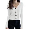 Women's Short Sweater Slim Fit Cardigan Jacket Knitted Cardigan Outerwear Top