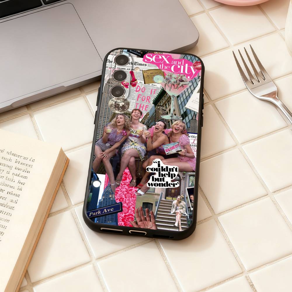 Sex And The City phone Case For Samsung Galaxy A73,A72,A71,A70,A53,A52,A51,Others Soft Black Shell