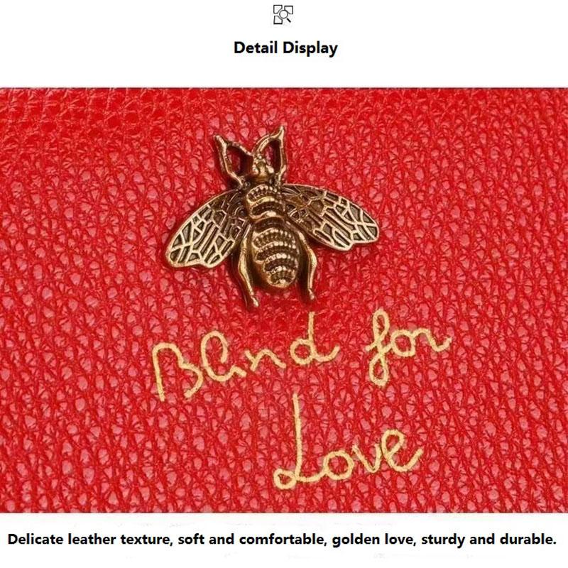 Heiße klassische Mode Frauen Leder Brieftasche Karte Tasche (9 Kartenfächer, 2 Bargeldfächer) Leichte, leichte Luxus-Damentasche für Studentinnen