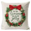 Christmas Pillow, Home Sofa, Linen Cushion Cover, Car Waist Pillow Cover, Children's Pillow Cover