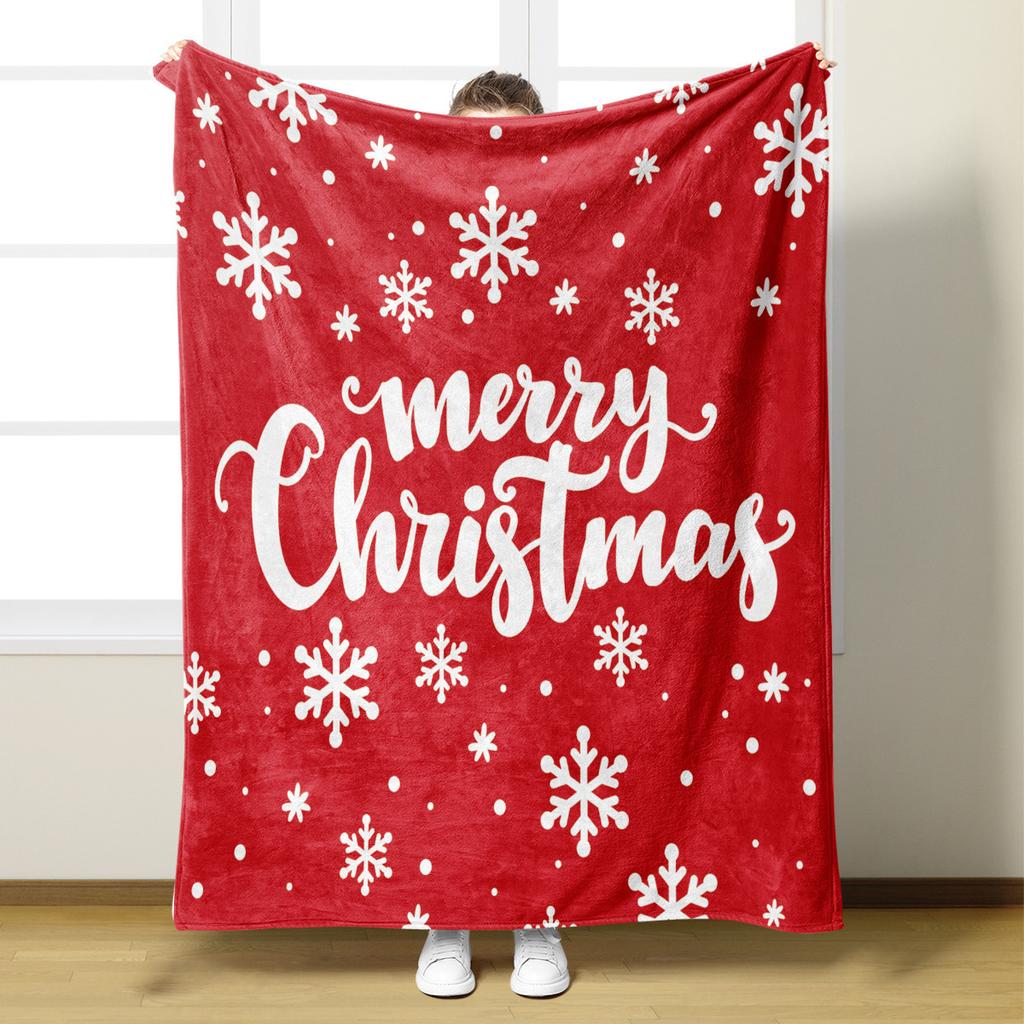 2026 Christmas Flannel Blanket 3D Printed Blanket For Sofa Home Camping Nap Leisure Blankets Christmas Gifts For Home Decor