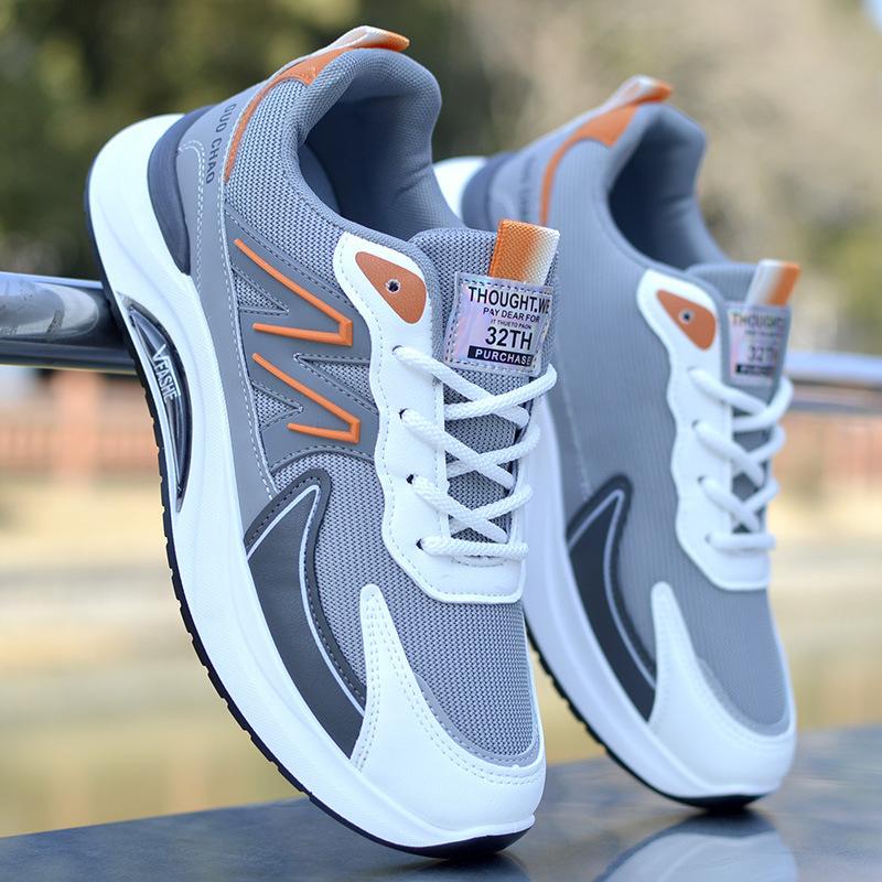 Men's shoes new mesh shoes four seasons dad shoes platform-soled breathable sports shoes men's non-slip running shoes versatile casual shoes