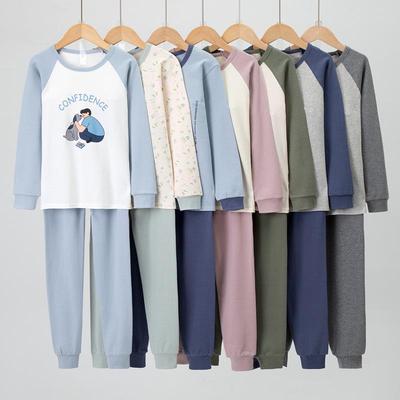 Set de lenjerie termică pentru copii: Pijamale Strat de Bază din Bumbac pentru Băieți și Fete pentru Toamnă și Iarnă