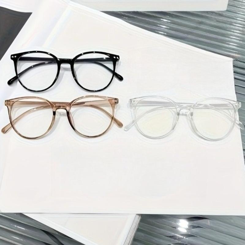 

3 шт. Унисекс Ретро Очки с Круглой Оправой Линзы Анти-Туман Легкие Прочные для Повседневной и Вечерней Носки Рождество