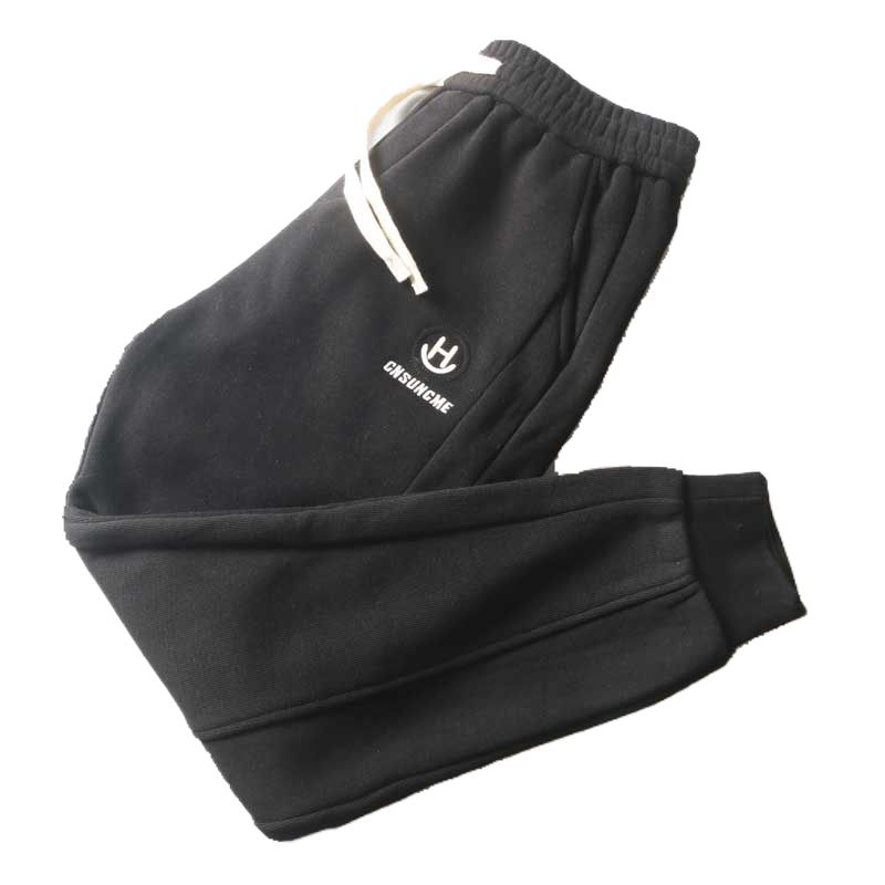 Trade Surplus Straight-Leg Fleece-Lined Thickened Sweatpants for Men, Winter Loose-Fitting American-Style Trendy Brand Jogger Casual Sports Pants