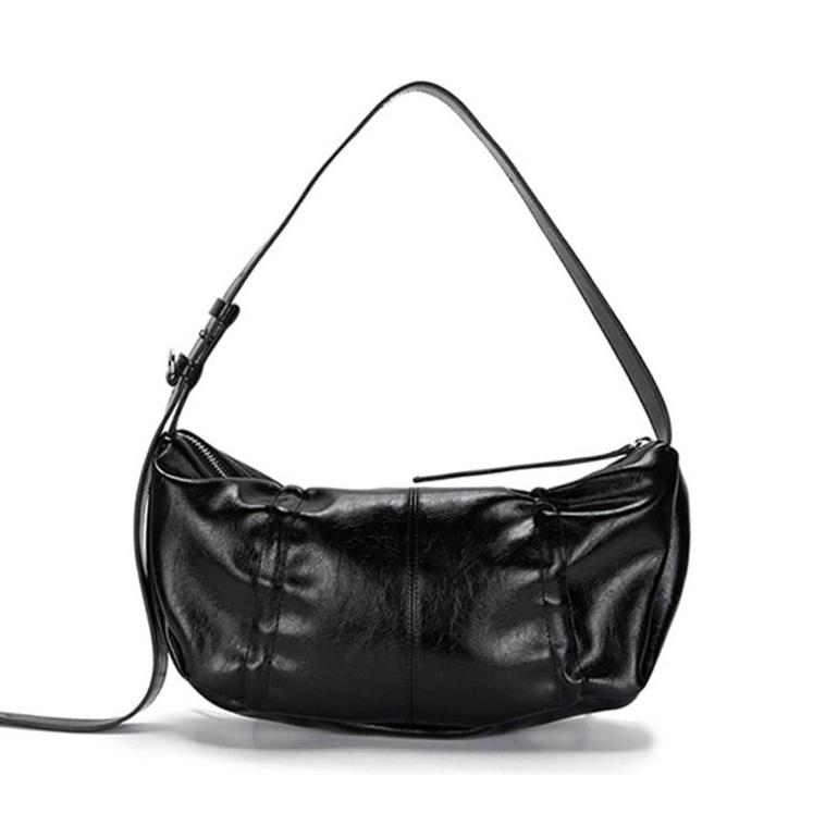 Matin Kim HALF SHIRRING RIBBON ROUND BAG - 6 Colors