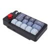 Wired Mechanical Number Pad Type C Hot Swappable Numpad Keyboard with 12 RGB LED Backlight Joystick Roller