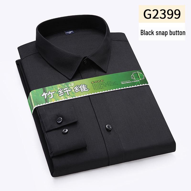 Men's Bamboo Fiber Stretch Business Casual Long Sleeve Shirt