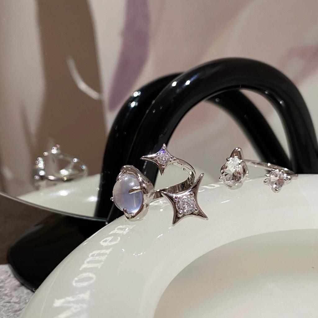 Adjustable Trendy Copper Ring With Unique Irregular Design For Women Fashionable