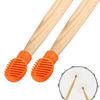 4Pcs Drumstick Mute Tip Drum Dampener Silicone Drumstick Practice Tip Mute Pads Replacement Percussion Tip Enduring