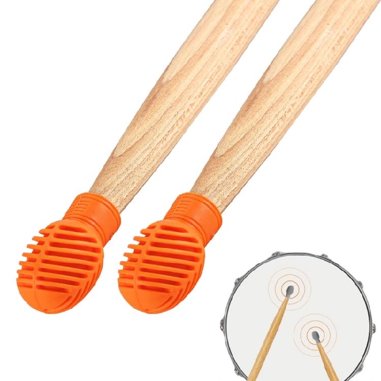 4Pcs Drumstick Mute Tip Drum Dampener Silicone Drumstick Practice Tip Mute Pads Replacement Percussion Tip Enduring