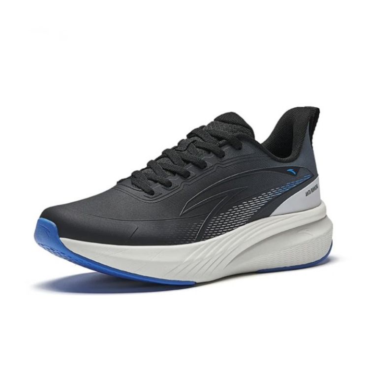 Anta Running Series Cloud Trail Comfortable Fashion Slip Resistant Durable Low Top Casual Running Shoes Men Sneakers Black White 112515522-3