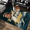 F1 Racing Movie Theme Character Print Area Rug Motorsport Non‑Slip Rectangular Floor Mat Living Bedroom Home Decor Racing Fan Carpet