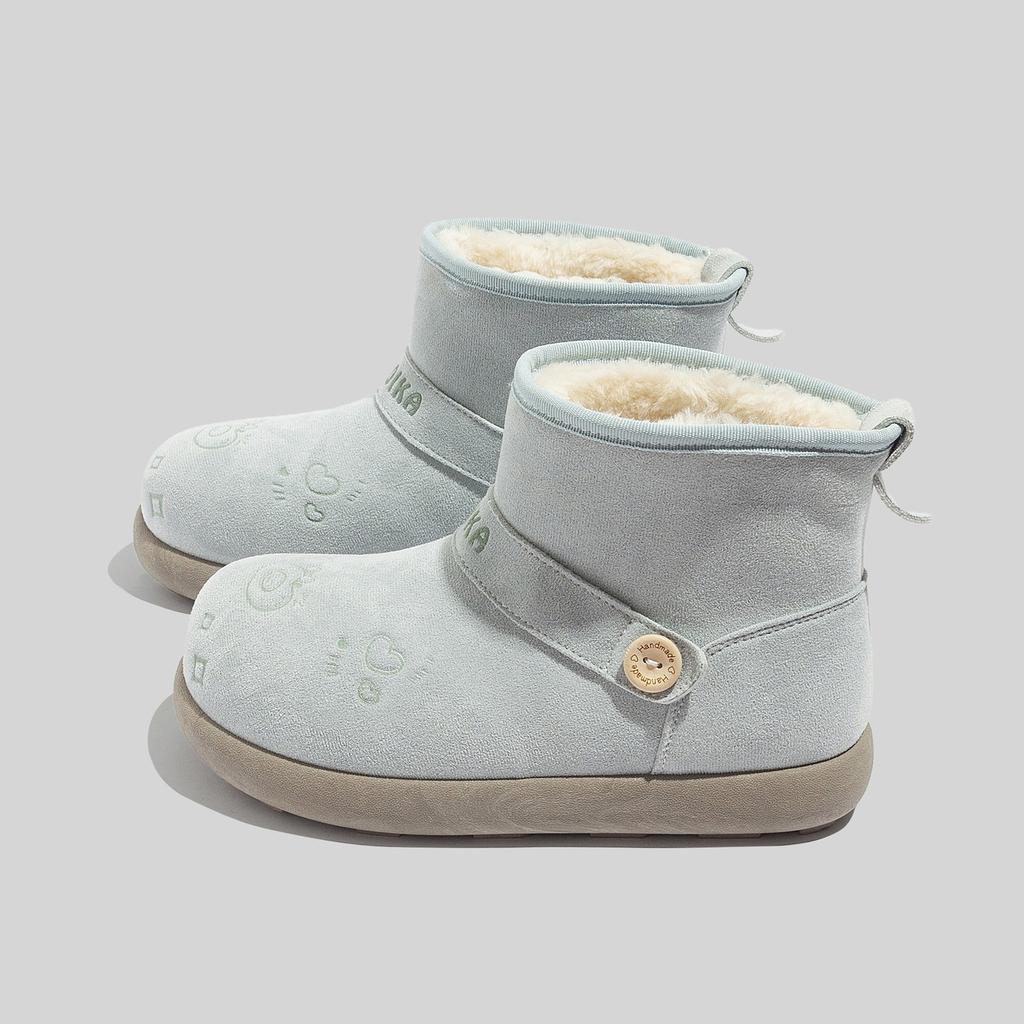 Schneestiefel Fleece-Schuhe Winterstiefel Freizeit Verdickt Warm Plateau Baumwollschuhe