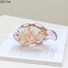 Painted Glass Fish Statue Desk Decoration Ornaments Creative Transparent Glass Fish Sculpture Modern Home Decor Accessories