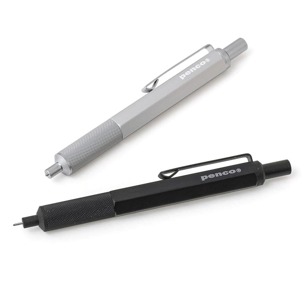penco Drafting Pencil (Mechanical Pencil) (Silver)