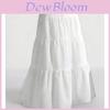 Elegant White Maxi Skirt With Tie Belt For Casual Summer Wear