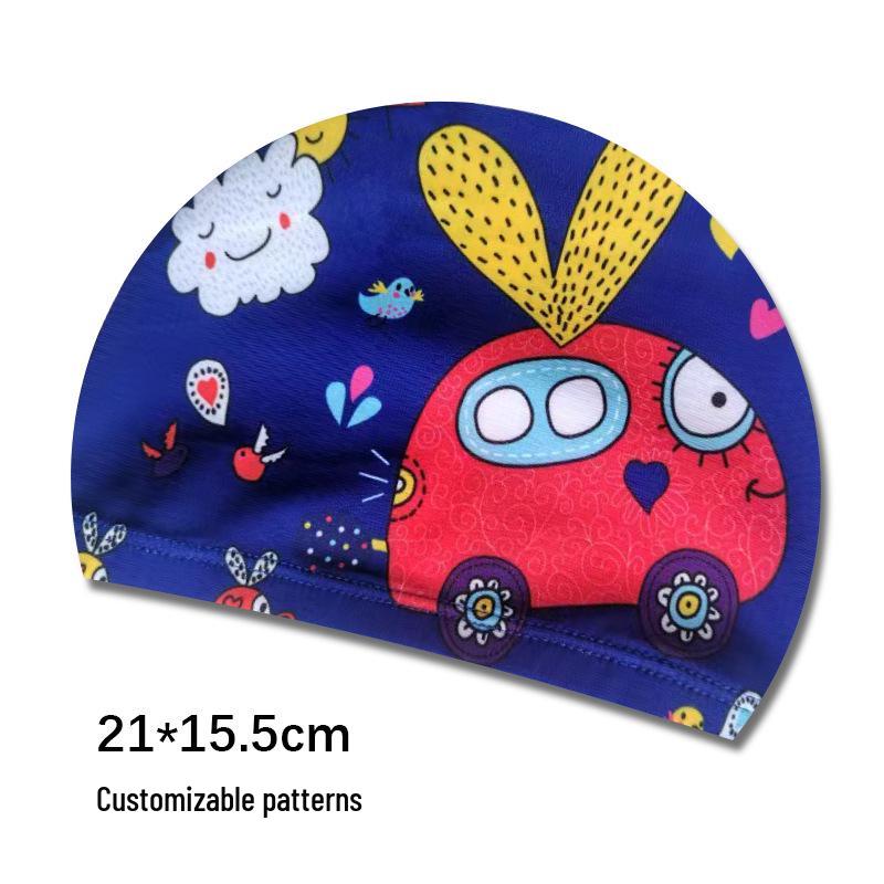 Söta tecknade badmössor för barn med öronproppar - Lös passform för pojkar och flickor