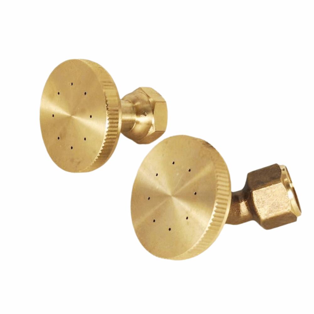 2pcs Heavy Duty Misting Nozzle Brass Misting Fitting Durable Watering Spray Nozzle  Flower Watering