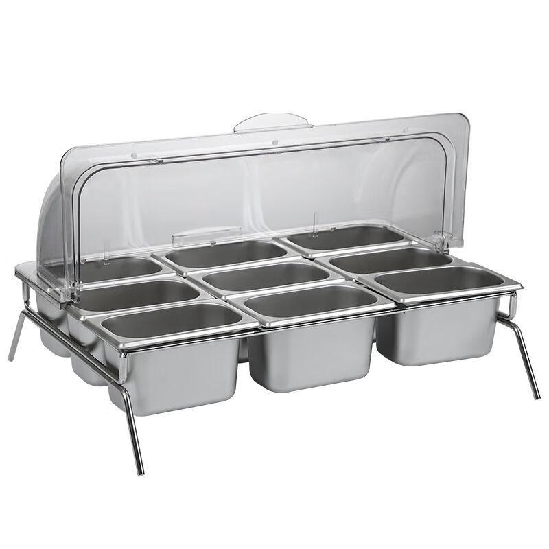 Stainless Steel Buffet Condiment Serving Station