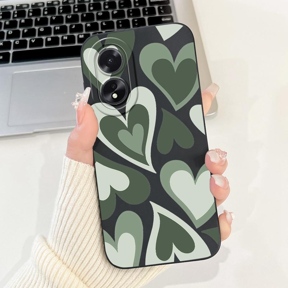 For Oppo A18 Case Oppo A38 CPH2579 Cute Happy Rabbit Cartoon Cover Soft TPU Phone Cases For Oppo A38 A 18 OppoA18 OppoA38 Fundas Oppo A38