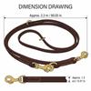 2.3M Extended Length Dual Dog Leash Dual Copper Hooks No-Hands Waist Dog Leash  Leisure Pet Walking