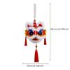 Handmade Handheld Lion Lantern Personality Red Color Glowing Lion Dance Lantern Decoration Hanging Lion Ornaments Purple Color