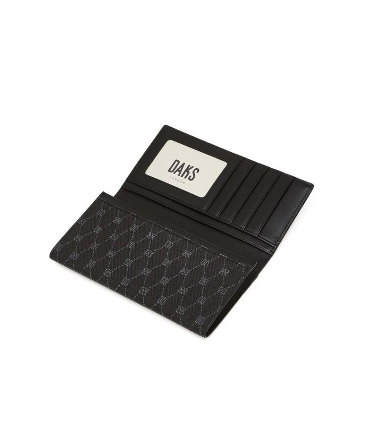 Daks Men'S Accessories Mbl Dd Pattern Black Long Wallet_Dbwa6E754Bk