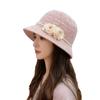 French Elegant Flower Pearl Knitted Fisherman's Hat Ladies Summer Fashion Face Small Shade Straw Hat Sun Hat