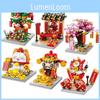 Lucky Cat Cherry Tree New Year Gift Building Blocks Set With Lighted Effect
