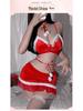 Zongqu Original Sexy Christmas Lingerie Slip Skirt Costume Role Play Set