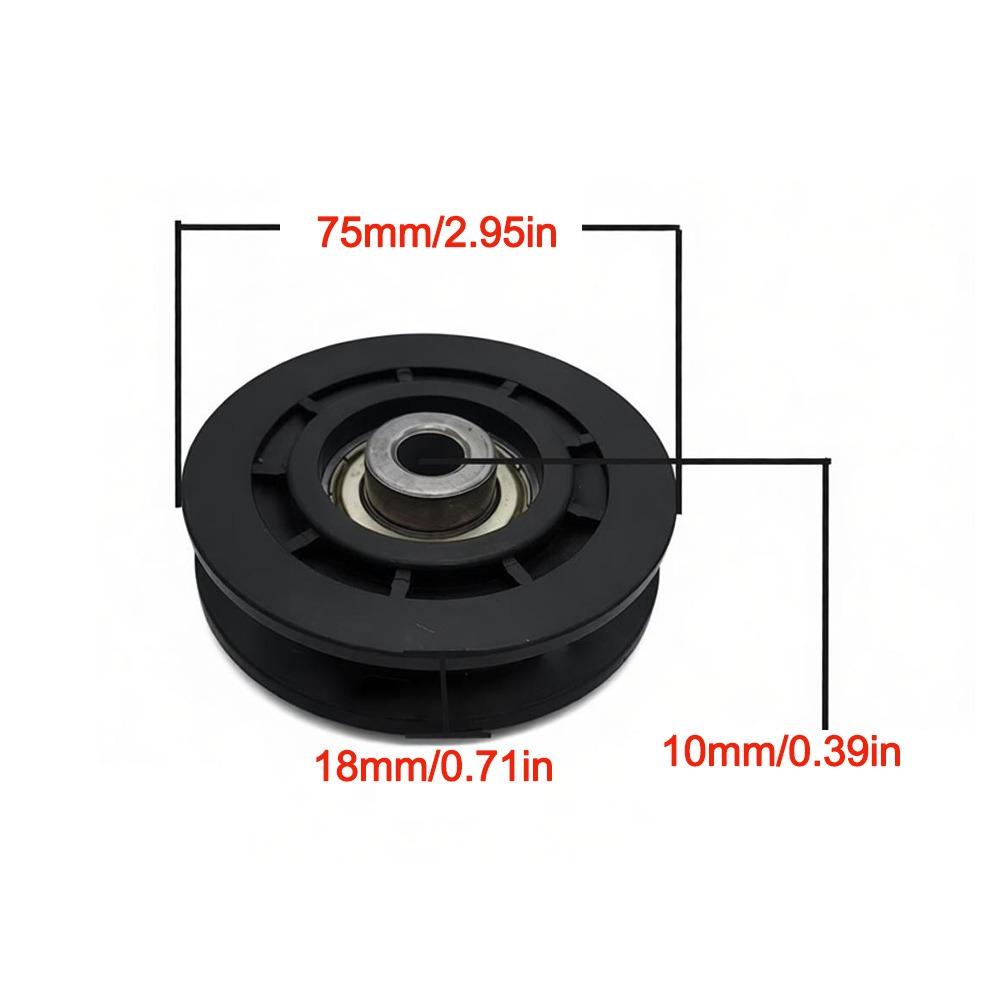 Integrated Gym Pulley Wheel Heavy Duty Fitness Bearing Professional Bearing Wheel  Gym Equipment 75mm