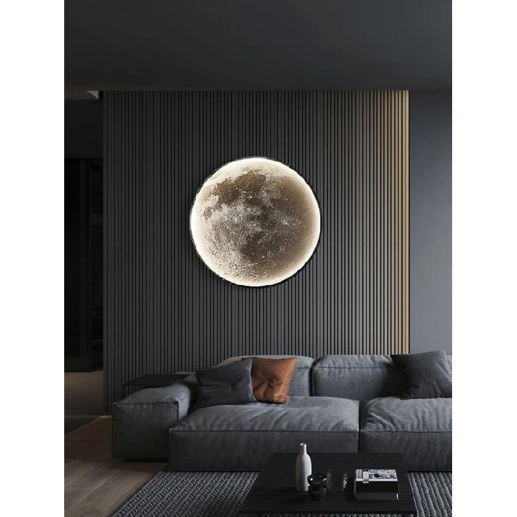 Moon wall lamp living room background wall ceiling lamp art bedroom ceiling lamp imitating the moon surface decorative lamp